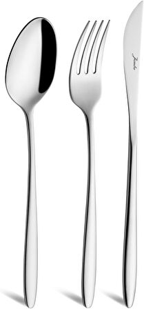 Jumbo 2003 18 Parça 6 Kişilik Yemek Çatal Kaşık Bıçak Takımı Çelik