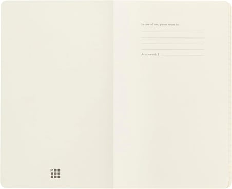 Moleskine Çizgili Volant Not Defteri 2'Li Set L Boy Turuncu + Aqua Mavi