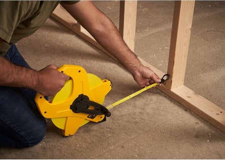 Stanley Power Winder Fiberglas Çerçeve Bandı Ölçüsü (100 M Uzunluk, 13 Mm Genişlik, Ergonomik, Hassa
