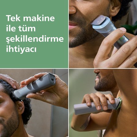 Philips All-In-One Trimmer 5000 Series Mg5922/15, 10'U 1 Arada Erkek Bakım Seti, Yüz Saç Vücut, Bear