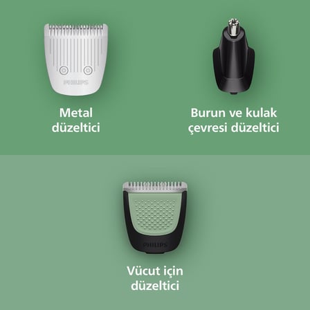 Philips All-In-One Trimmer 5000 Series Mg5922/15, 10'U 1 Arada Erkek Bakım Seti, Yüz Saç Vücut, Bear
