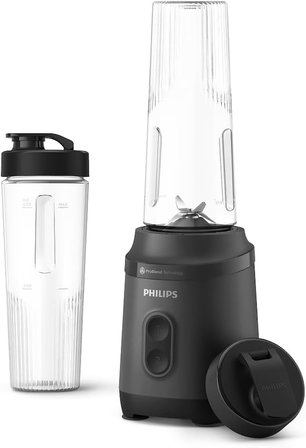 Philips Blend & Go 3000 Serisi Mini Smoothie Blender – 350W, 0,6L Taşınabilir Şişe, Paslanmaz Çelik 