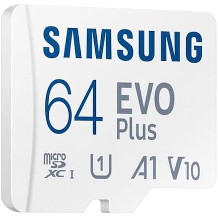 Samsung Evo Plus Microsdxc Hafıza Kartı 64 Gb, 160 Mb/S, U1, V10, A1, ‎Mb-Mc64Sa/Tr