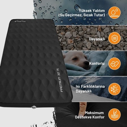 Kingcamp Premium 3D 7,5 Cm Şişme Mat R-Değeri 6.1