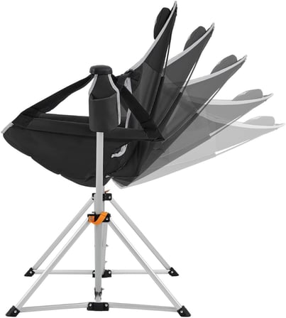 Kingcamp Orchid Salıncaklı Katlanır Kamp Sandalyesi Black/Grey