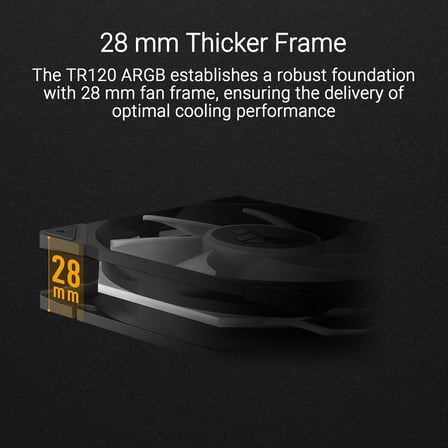 Asus Tuf Tr120 Reverse Soğutucu Kasa Radyatör Fani Ters Hava Akişi Adreslenebi̇li̇r Argb 120Mm 3 In 