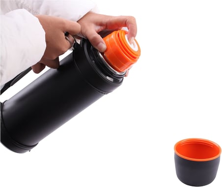 Kingcamp Paslanmaz Çelik Vakum Şişesi, Saplı Ve Kapak Kesici Ile Geniş Açıklık, Kapasite 750 Ml
