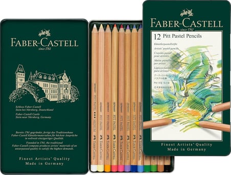Faber-Castell Pitt Pastel Boya Kalemi, 12 Renk