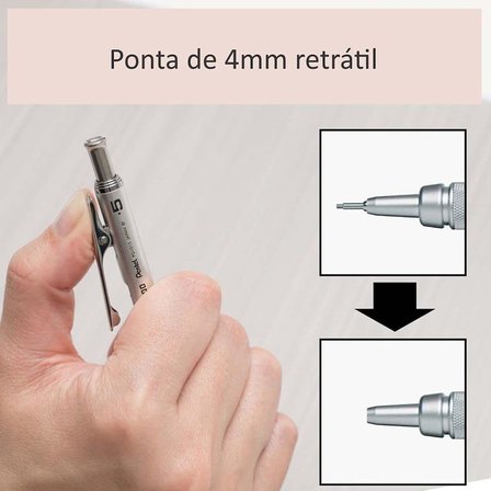 Pentel 0.7 Mm - Metal Gövde, Gizli Uç, Teknik Çizim Ve Yazı İçin Versatil