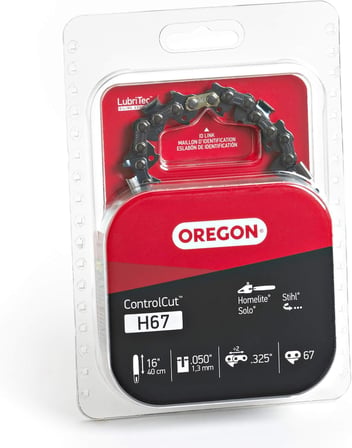 Oregon H67 Controlcut 16 Inç Motorlu Testere Zinciri, Homelite, Stihl, Solo Gri