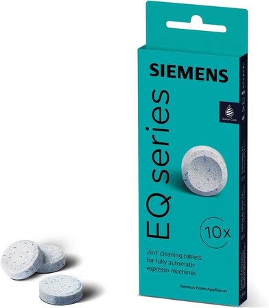 Siemens Tz80001A Temizleme Tabletleri, 10 Adet, Kahve Yağı Kalıntılarını Ideal Şekilde Giderir, Orij