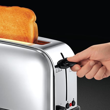 Russell Hobbs Ekmek Kızartma Makinesi [2 Dilim Için Uzun Yarıklı / 1 Geniş Ekmek Dilimi] Victory Pas