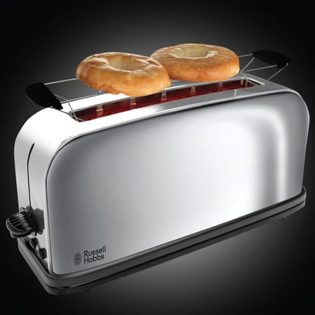 Russell Hobbs Ekmek Kızartma Makinesi [2 Dilim Için Uzun Yarıklı / 1 Geniş Ekmek Dilimi] Victory Pas