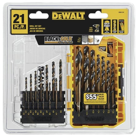 Dewalt Dwa1181 21 Parça Set Siyah Oksit Kaplamalı Hss Matkap Ucu Seti