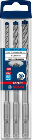 Bosch Professional 3 Parça Expert Sds Plus-7X Kırıcı Delici Delme Uçları (Yumuşak Taş, Sert Taş, Bet