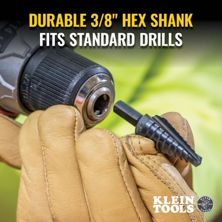 Klein Tools Ktsb03 Kademeli Matkap Ucu - Yüksek Hız Çeliği - 2 Oluklu - Alüminyum Titanyum Nitrür Ka