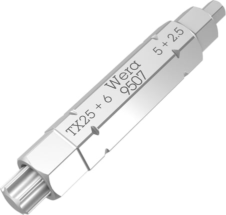 Wera - 05073202001-4'Ü 1 Arada Uç, 9507 Sb 4'Ü 1 Arada Uç 2, 2,5; 5; 6 X Tx 25 X 37 Mm