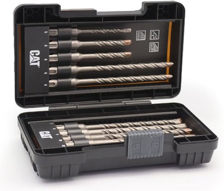Cat Da03901 Tungsten Karbür Sds-Plus Beton Matkap Uç Seti, 10 Parça