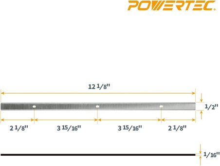 Powertec Zanaatkar 21722, 21780 Için 12 İnç Planya Bıçakları, Liman Taşımacılığı Merkezi Makine Yüze