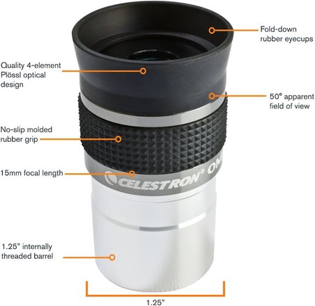 Celestron 93320 1-1/4-15 Mm Omni Serisi Oküler