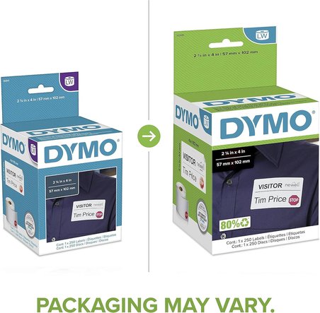 Dymo Lw İsim Rozet Etiketleri, Labelwriter Etiket Yazıcıları Için 12 Saatte Son Kullanma Bildirim Di