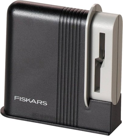 Fiskars Makas Bileyici, Sağ Elini Kullananlar Için, Seramik Zımpara Başlıkları/Plastik Gövde, Siyah/