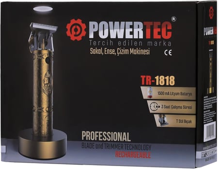 Powertec Tr-1818 Sakal Ense Çizim Makinesi T-Bıçak