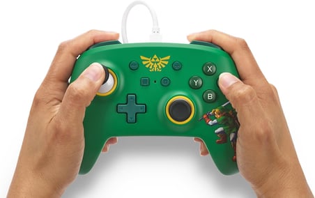 Nintendo Switch Için Kablolu Powera Kontrol Cihazı - Hyrule Defender, Gamepad, Oyun Kumandası, Kablo