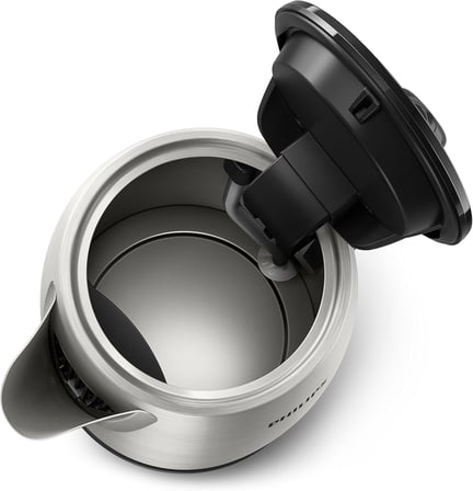 Philips Daily Collection Çelik Kettle 2200 W 1.7 Lt, Işıklı Gösterge, Yaylı Kapak, Hızlı Kaynatma Fo