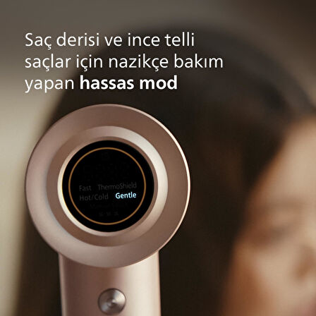 Philips Saç Kurutma Makinesi – Thermoshield Advanced Koruma, 228 Km/S Hava Akışı, 200M İyonik Bakım,
