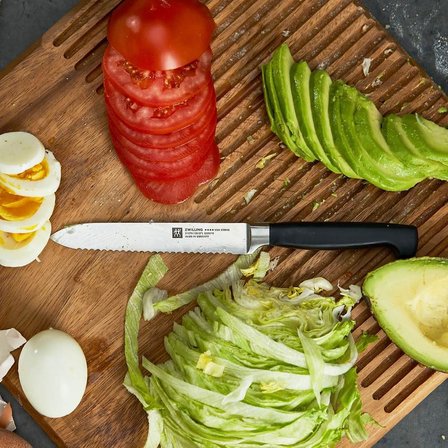 Zwilling Four Star Bıçak Set, Paslanmaz Çelik, Siyah