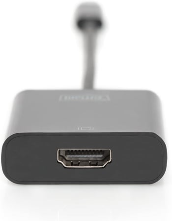 Digitus Usb Tip C Grafik Adaptörü, Usb Type-C - Hdmi Tip A, 4K Ultra Hd 30Hz, Plastik, Siyah