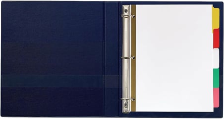 Avery 23076 Big Tab Kırma Ve Silme Ayırıcı, 5 Renkli Sekme, 1 Set 5 Binici 48 Paket