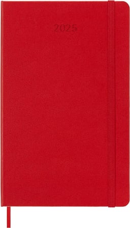 Moleskine Günlük Planlayıcı, 12 Aylık Günlük Planlayıcı 2025, Sabit Kapak Ve Elastik Kilit, Renk Kız