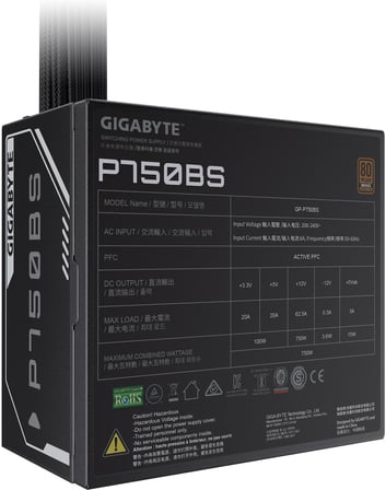 Gigabyte Psu Standart 750W 80+Bronze Gp-P750Bs 120Mm Fan