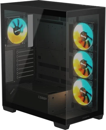 Gigabyte C500P St 50Mm Soğutma Mesafeli Rgb Cam Mid-Tower Kasa (Siyah)