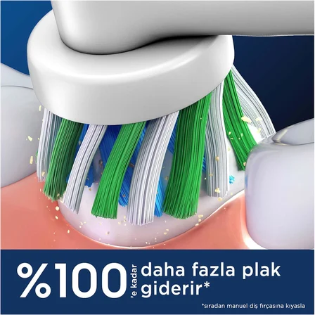 Oral-B Cross Action X-Filament Şarjlı Diş Fırçası Yedek Başlığı 4 Adet