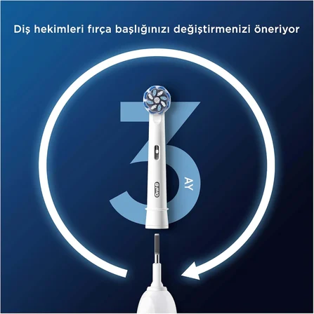 Oral-B Sensitive X-Filament Şarjlı Diş Fırçası Yedek Başlığı 4 Adet
