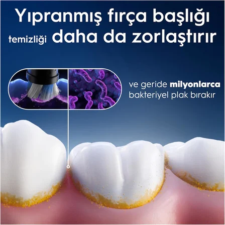 Oral-B Io Radiant White Beyaz Diş Fırçası Yedek Başlığı 4 Adet