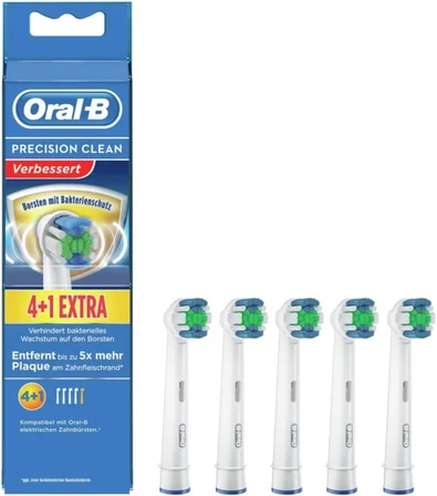 Oral-B Diş Fırçası Yedek Başlığı Precision Clean Anti Bakteriyel 5 Adet