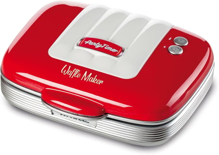 Ariete Party Time Waffle Makinesi Kırmızı 1973/00-700 Watt, Güç Hazır Işık Göstergesi, Kablo Sarma, 