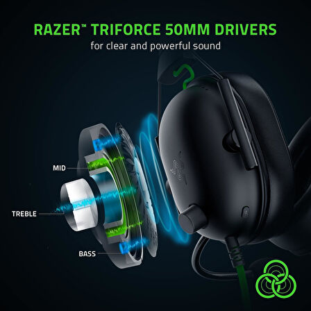 Razer Blackshark V2 X - Premium Espor Oyun Kulaklığı (50Mm Sürücü Kablolu Kulaklık, Pc, Mac, Ps4, Xb