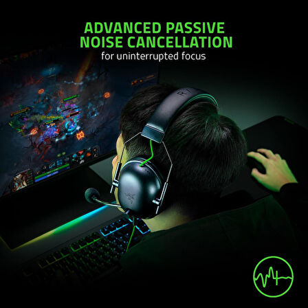 Razer Blackshark V2 X - Premium Espor Oyun Kulaklığı (50Mm Sürücü Kablolu Kulaklık, Pc, Mac, Ps4, Xb