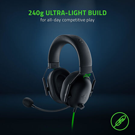 Razer Blackshark V2 X - Premium Espor Oyun Kulaklığı (50Mm Sürücü Kablolu Kulaklık, Pc, Mac, Ps4, Xb