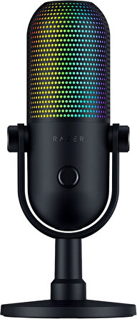 Razer Seiren V3 Chroma - Dokunarak Sessize Alma Özellikli Rgb Usb Mikrofon (Yayın Ve Oyun Reaktif Ay