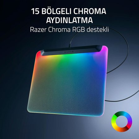 Razer Firefly V2 Pro - Rgb Arkadan Aydınlatmalı Oyun Mouse Matı - Entegre Usb Bağlantı Noktası (15 B