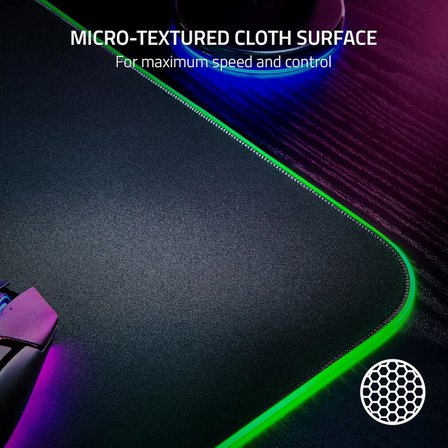 Razer Goliathus Chroma 3Xl - Yumuşak Oyun Fare Altlığı, Rgb Aydınlatmalı, Mikro Dokulu Kumaş Yüzeyli