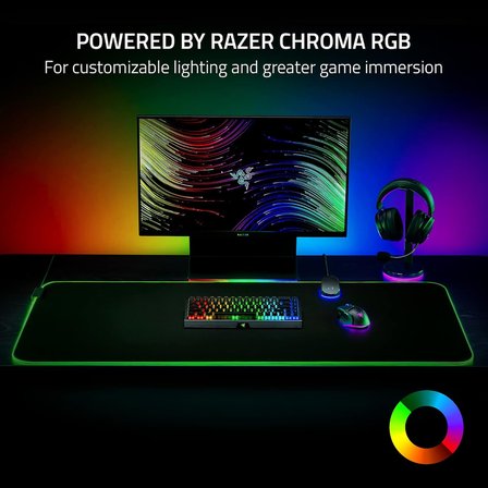 Razer Goliathus Chroma 3Xl - Yumuşak Oyun Fare Altlığı, Rgb Aydınlatmalı, Mikro Dokulu Kumaş Yüzeyli