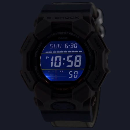 Casio Carbon Gd-010Ce-5Dr Quartz Dijital Silikon Kahve 20 Atm 52 Mm Erkek Kol Saati