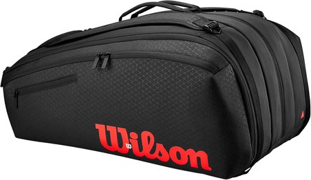 Wilson (Nan 15 Adet) 15 Adet V3 Raket Torbası, Siyah, 76X45X34, Tenis Raketi Çantası